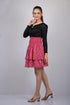 Pink Small Flower Print Skirt (OTLKT1008)